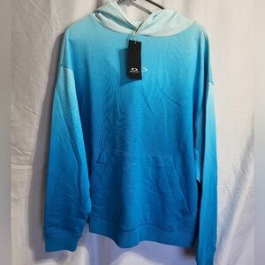 NEW Oakley Men's Aqua to Cyan Gradient Hoodie, Size Medium